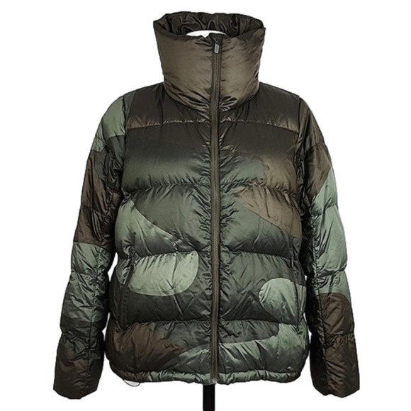 Lululemon Cloudscape Women's Down Jacket Dark Olive Gator Green Twill Camo Sz 8 - Picture 9 of 15
